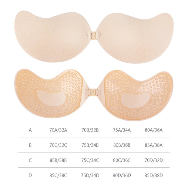 Invisible Push Up Backless Bra